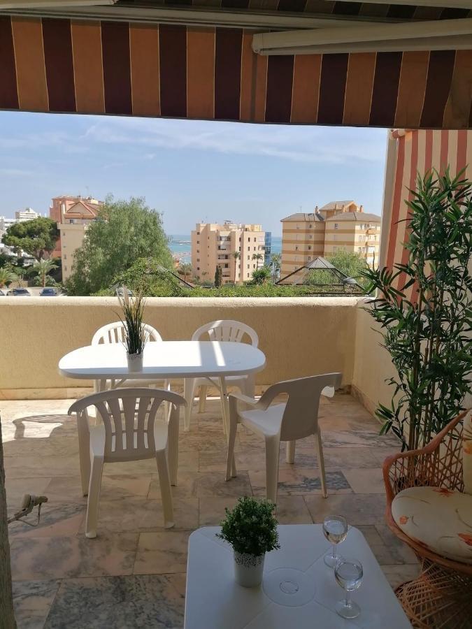 Estudio Terraza Vista Mar Parking Gratuito Piscinas 贝纳尔马德纳 外观 照片